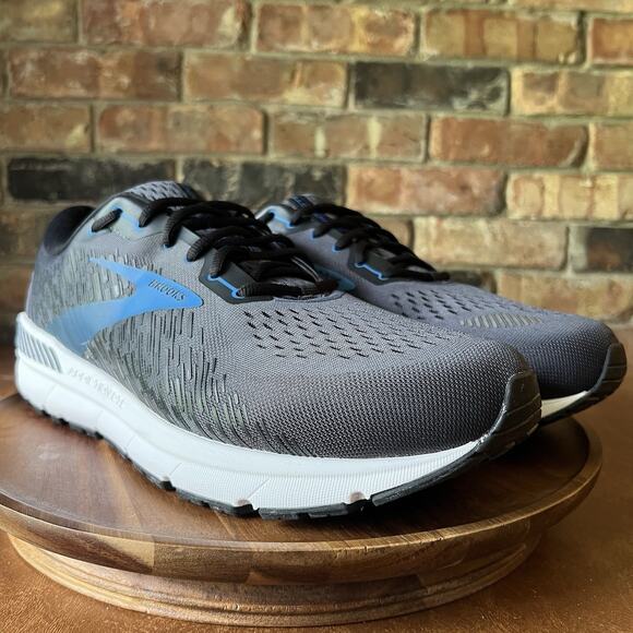 Brooks Addiction GTS 15 Supportive Men’s 15 2E Black Blue Running Shoes Sneakers main image 2